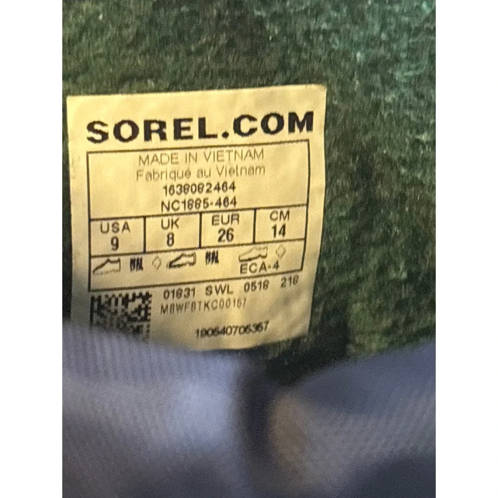Sorel‎ Snow Boots Toddler 9 Navy Blue Excellent Waterproof Insulated NC1885-464